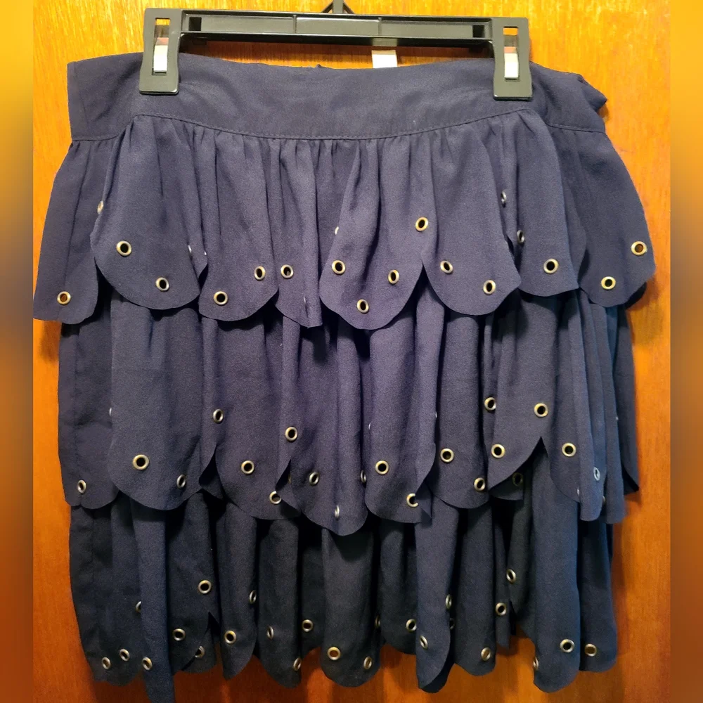 Alice Moon 🌙 ✨️ CUTE black new layered embellished skirt szM - Picture 3 of 6